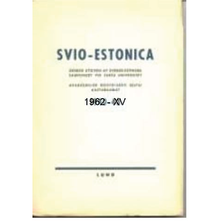 Svio-Estonica XV